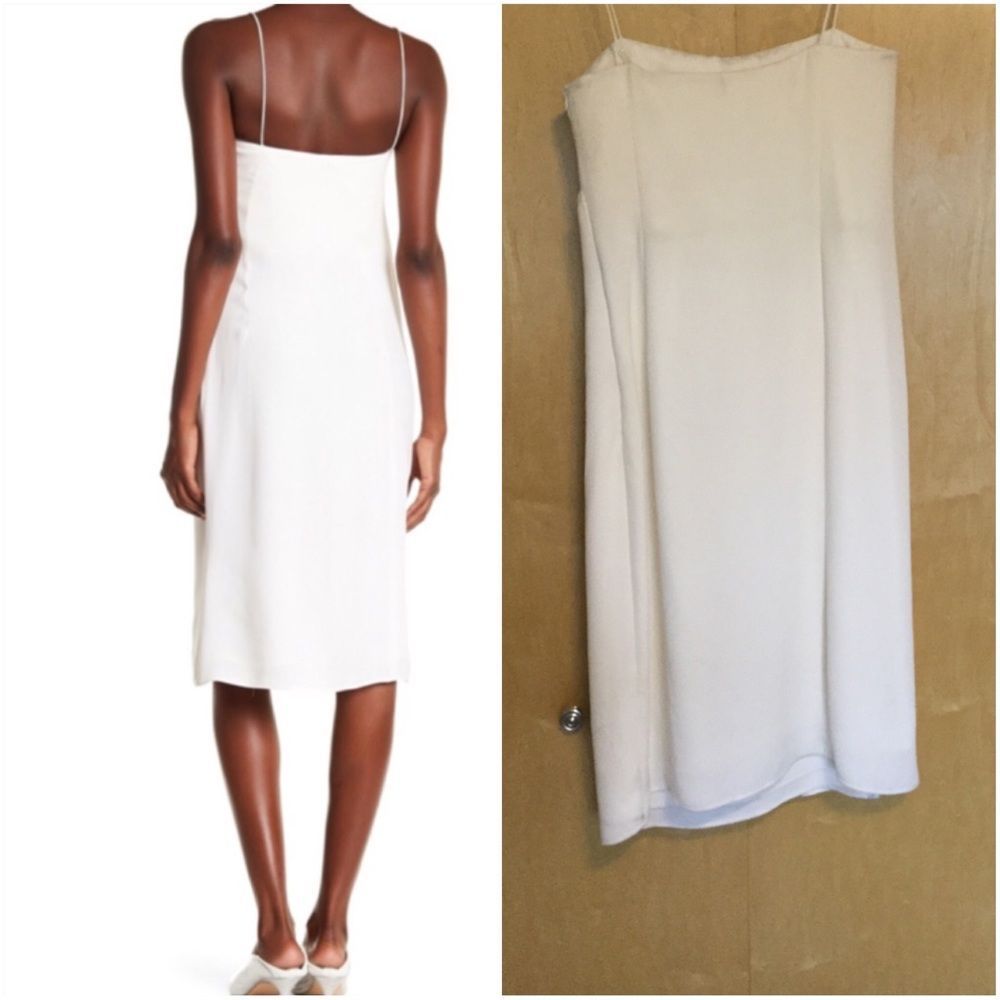 Derek Lam Women's White Draped Cami Silk D… - Picture 2 of 8